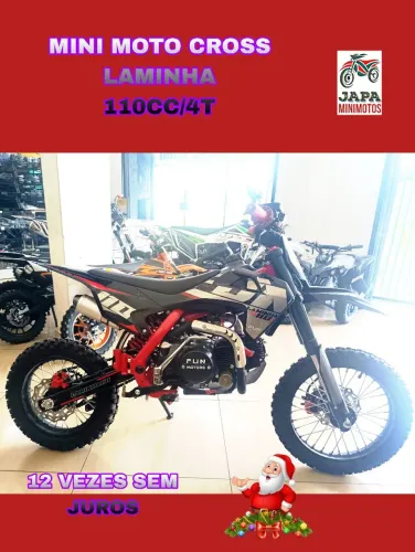 MINI MOTO CROSS 110CC/4T LAMINHA EM 12 VEZES SEM JUROS ÚLTIMA UNIDADE