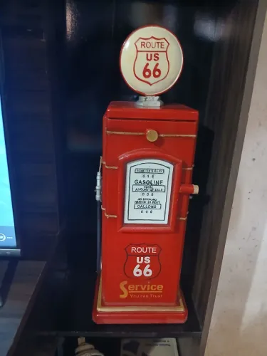 Posto de Gasolina Vintage Decorativo Route 66