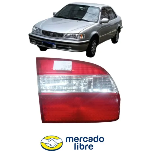 Lanterna Tampa Corolla 1998 Ao 2002 Lado Esquerdo Esquerdo/motorista Vermelho
