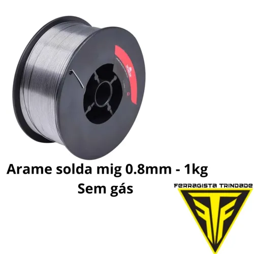 Arame Solda Mig 0.8mm - 1kg Sem Gás