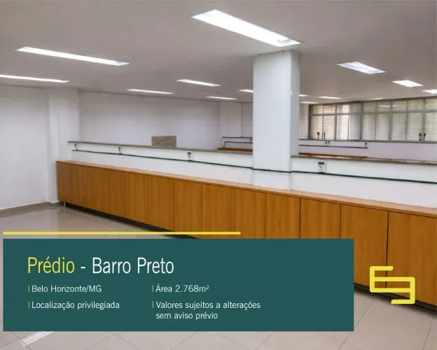 Aluguel de Prédio comercial no Barro Preto em BH