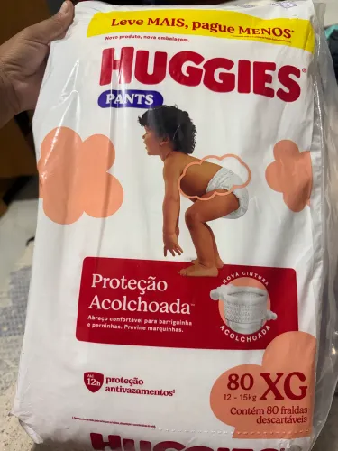 Fralda Huggies de sortinho 