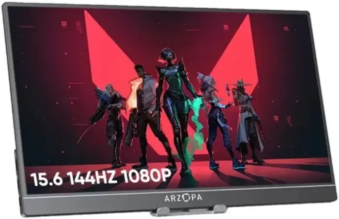 Monitor Portátil ARZOPA 15,6 144Hz - Ideal pra PC e Consoles