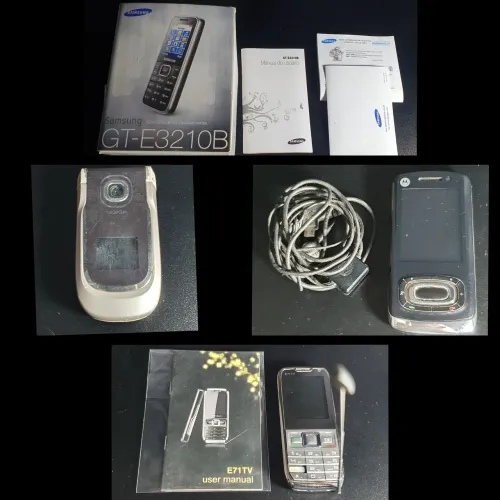 LOTE CELULAR ANTIGO MOTOROLA NOKIA CAIXAS MANUAIS TODOS SEM BATERIA