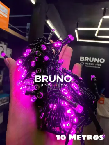 Pisca pisca Rosa e Roxo de 10 metros Natal