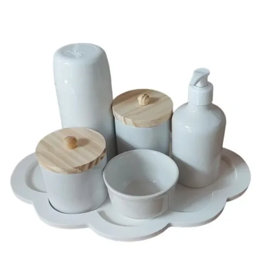 Kit higiene bebê porcelana 