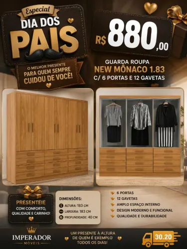 Guarda Roupa New Mônaco