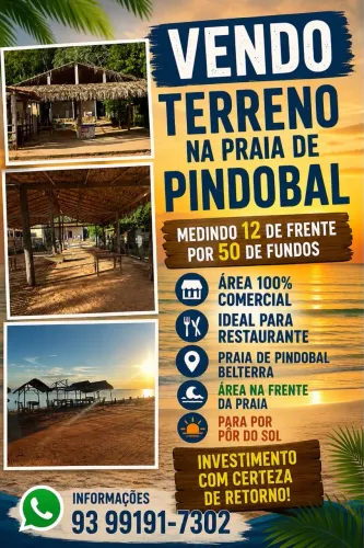 TERRENO NA PRAIA DO PINDOBAL BELTERRA