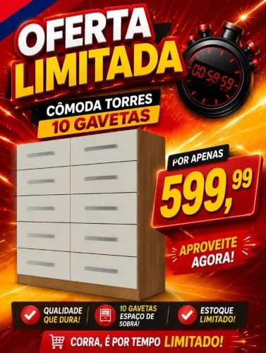 COMODA 10 GAVETAS RODIAL