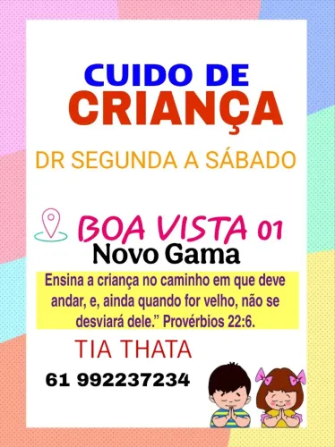 Cuido de CRIANÇA no novo gama