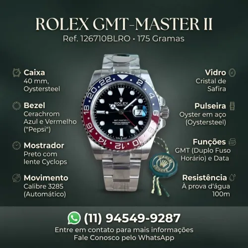 ROLEX GMT PESPI/ OYSTER/ VSF/ S.C