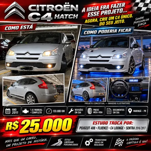 Citroen C4 GLX 1.6 Flex 16V 5P Mec. 2011