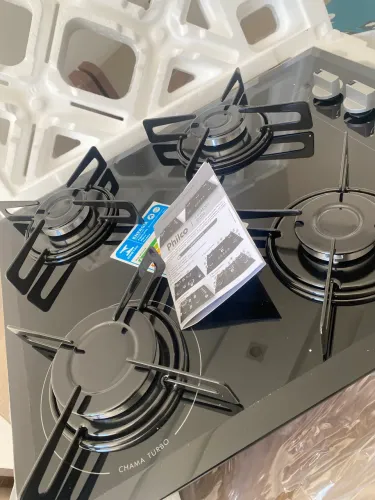 Vendo Cooktop Novo Philco 4B Vidro Bisotê Preto
