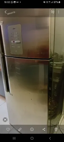 Geladeira Brastemp duplex alumínio Active 400lts gelando só em cima 1000,00