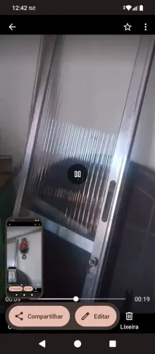 Porta alumínio com vidro