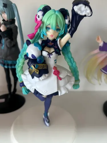 18cm Novo Anime Hatsune Miku Figura Panda Vento