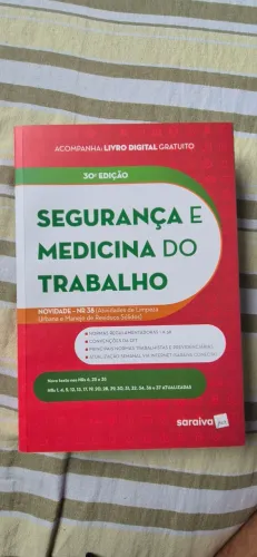 Livro Saraiva Segurança e Medicina do Trabalho 30ª Edição 2024