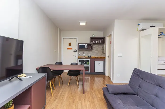 STUDIOS DO BOSQUE Ap com 01 dormitório para lugar - R$ 2.190,00 liq /mês + taxas - Juvevê