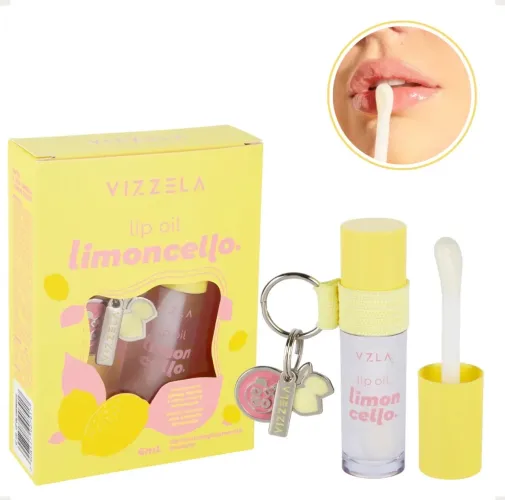 Lip Oil Limoncello Vizzela com chaveiro