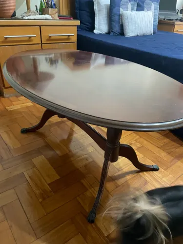 Mesa centro sala de madeira antiga