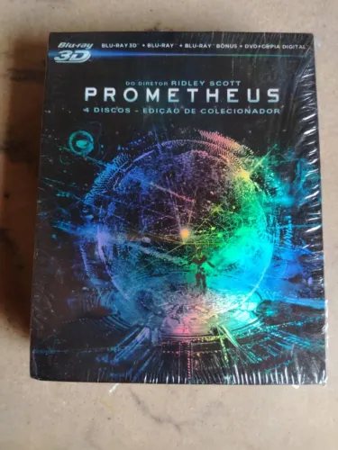 Prometheus Edição de Colecionador Box Bluray 4 Discos Ridley Scott