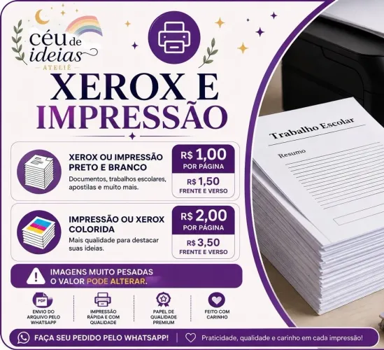 Xerox e Impressão Jardim Anache