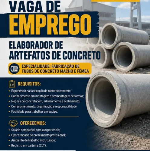ELABORADOR DE ARTEFATOS DE CONCRETO