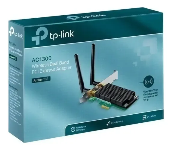 Placa Wi-Fi PCI-e AC1300 TP-Link Archer T6E 