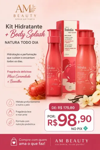 Kit hidratante e Body Splash Natura 