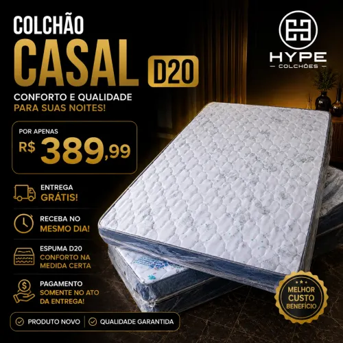 Colchão casal D20 |ENTREGA GRÁTIS
