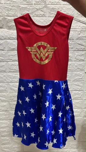 fantasia vestido mulher maravilha G infantil