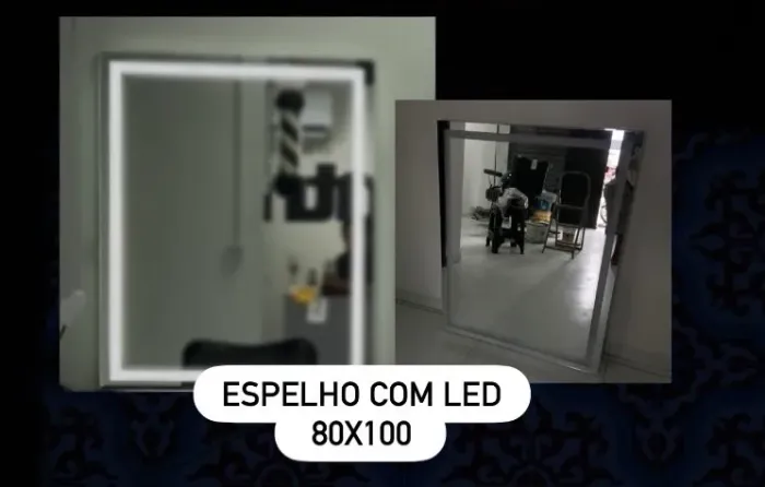 Espelho led 80x100