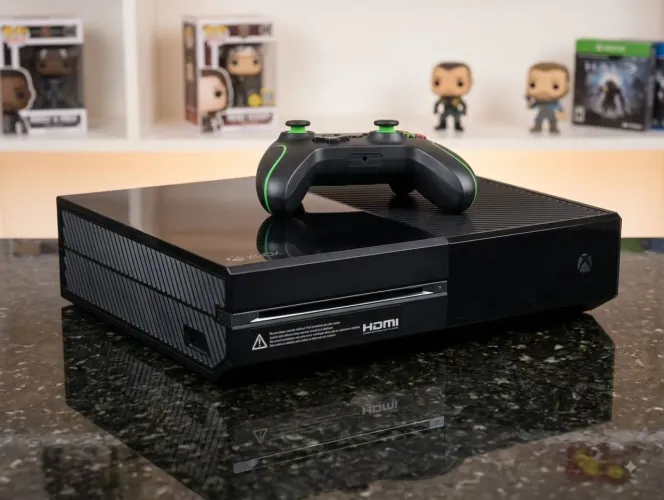 Xbox one. Funcionando jogos digitais e manete paralela