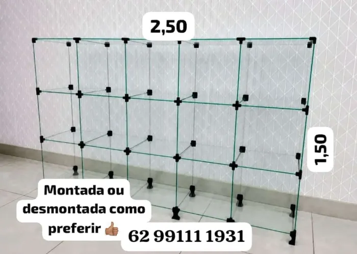 Vitrine de vidro Modulado 