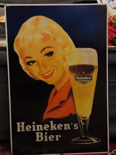 Placa Decorativa Vintage Heineken Retrô
