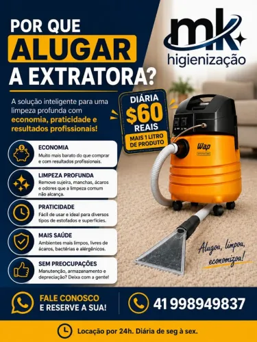 Aluguel de extratora