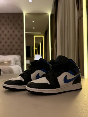 Air Jordan 1 Low Black/White-Game Royal