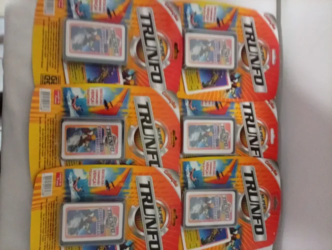 6 Jogos de Cartas Super Trunfo Esportes Radicais da Grow anos 90