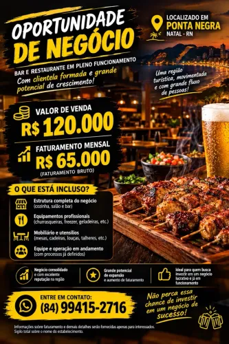 Vendo espetinho faturando 