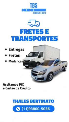 Pequenas mudanças, fretes , cargas, carretos