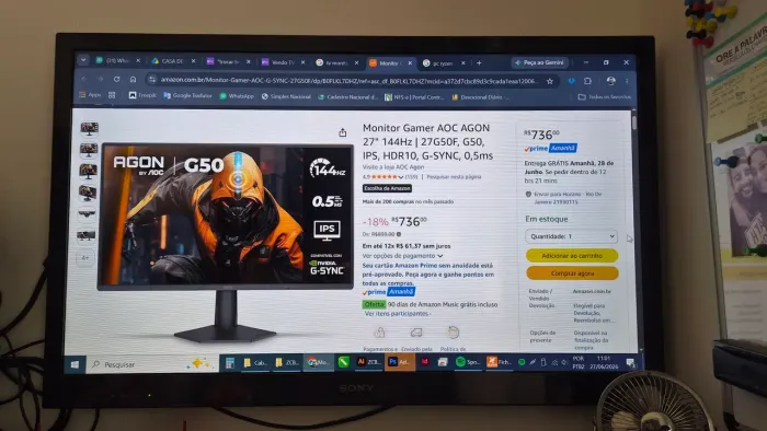 TV SONY BRAVIA 40" TELA DE CRISTAL LÍQUIDO