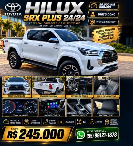Toyota Hilux CD SRX Plus 4X4 2.8 TDI Die. Aut. 2024