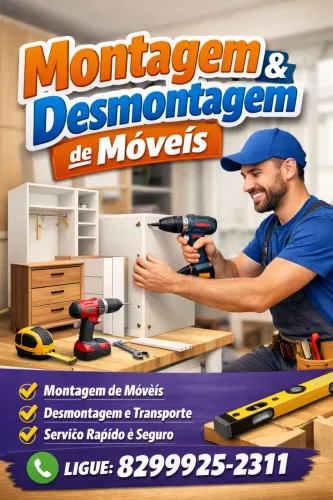 Montagem e desmontagem de móveis em geral 