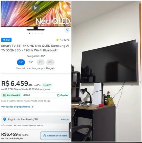 TV Samsung 55? c/ XBOX ONE, NEOQELED