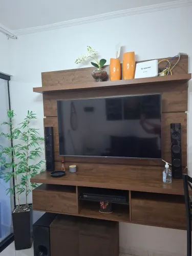 Painel tv MDF ate 60 polegadas usado conservado largura 1,60 altura 1,63 profundidade 32