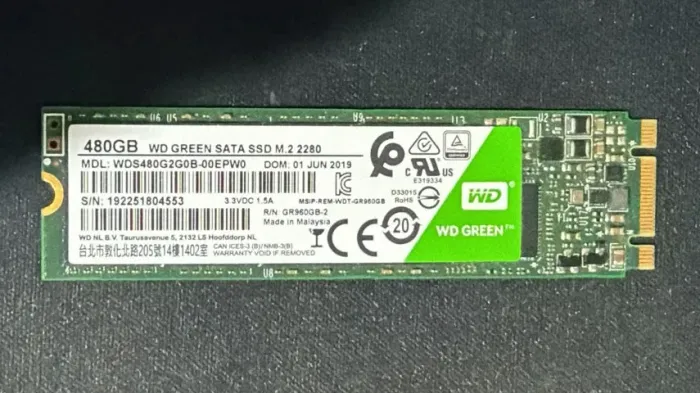 M2 Sata Western Digital WD Green 480 GB