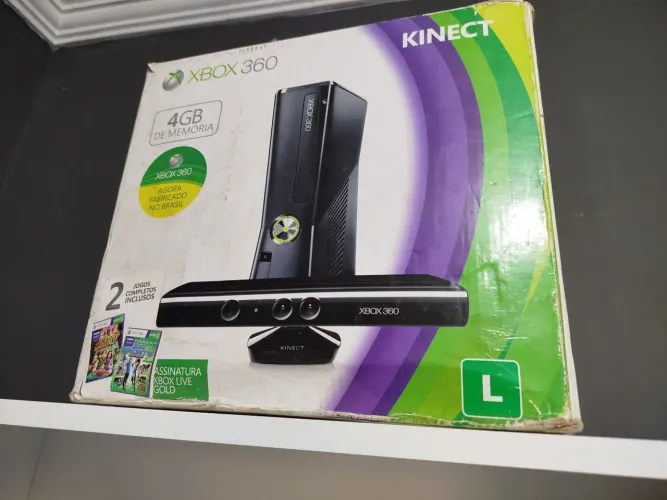 CAIXA E MANUAL PARA XBOX 360.