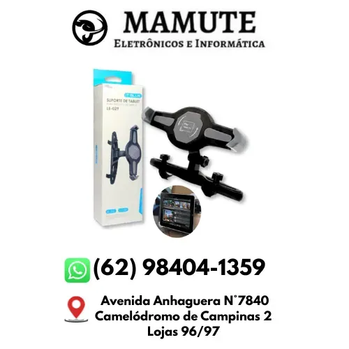 Suporte Veicular Para Tablet Com Ajuste Flexível