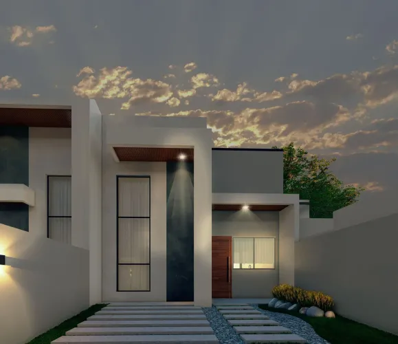 Casa com 3 quartos sendo 1 suíte