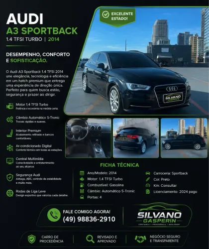 Audi A3 Sportback 1.4 TFSI S-tronic 2014